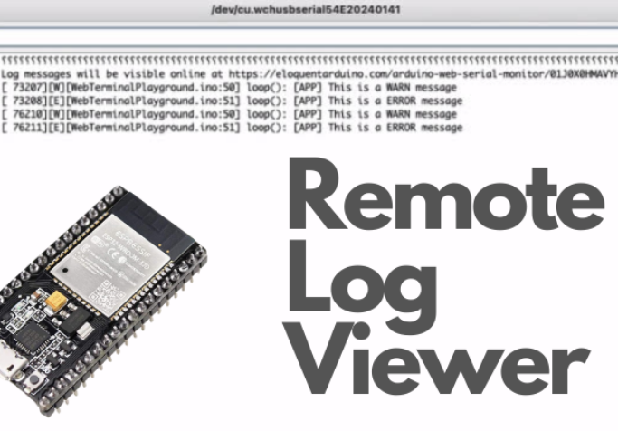 ESP32 remote Serial Monitor